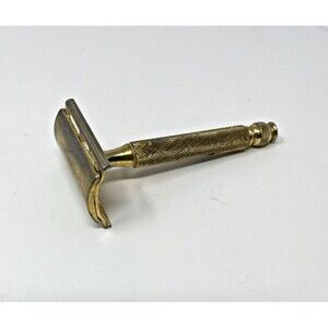 Vintage Gillette Gold Ball End Tech Safety Razor